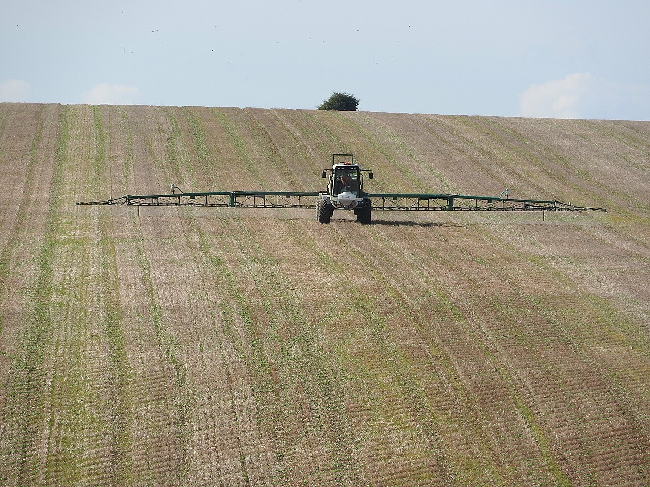 A fertilizer spreader